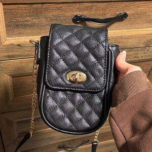 Black Quilted crossbody/purse/ Bag